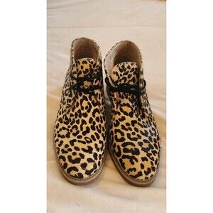 Hush Puppies Bounce Leopard Calf Hair Booties